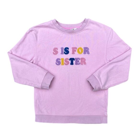 H&M S is For Sister Sweatshirt Size 6-7 - Picture 1 of 6